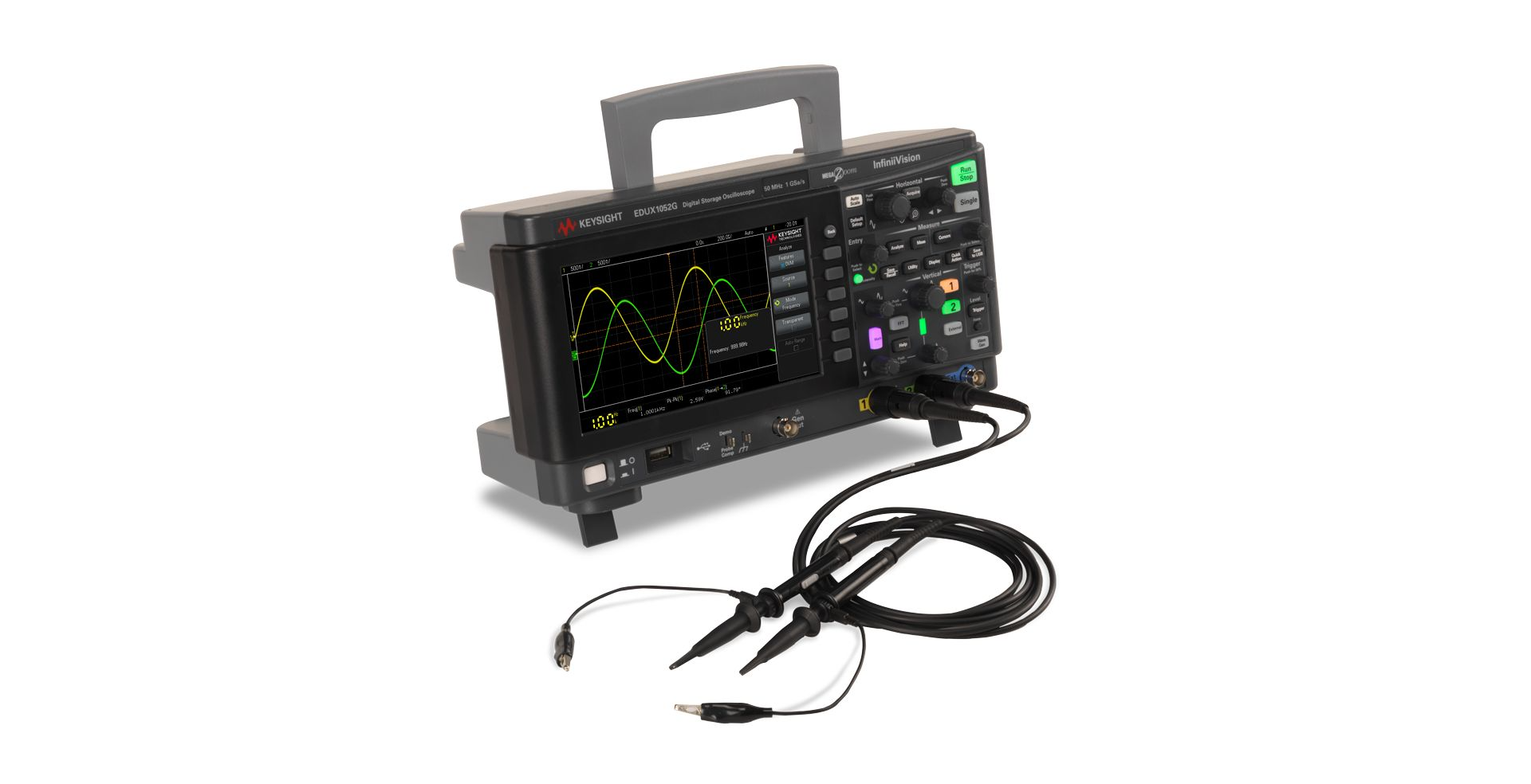 EDUX1052G Oscilloscope: 50 MHz, 2 Analog Channels, with a Built-in Waveform Generator - Image 5