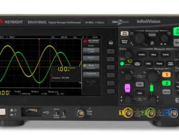Keysight EDUX1052G Oscilloscope: 50 MHz, 2 Analog Channels, with a Built-in Waveform Generator
