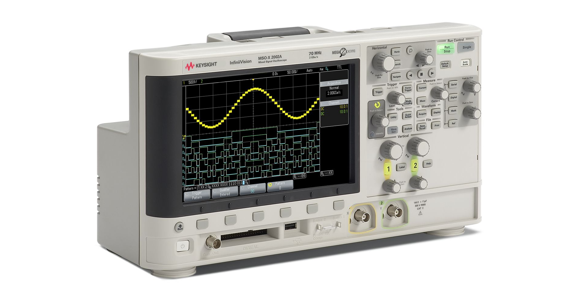 MSOX2002A Mixed Signal Oscilloscope: 70 MHz, 2 Analog Plus 8 Digital Channels - Image 9