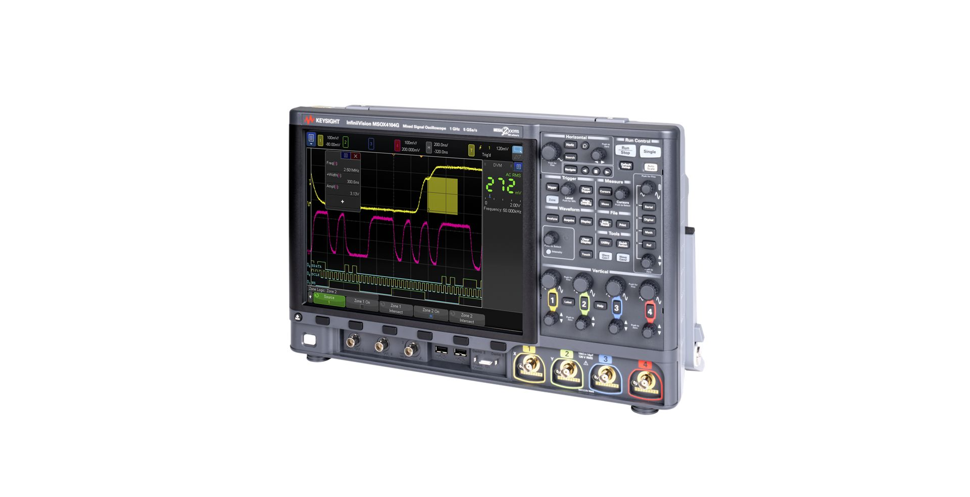 MSOX4022G Mixed Signal Oscilloscope: 200 MHz, 2 Analog Plus 16 Digital Channels - Image 3