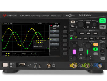 EDUX1052G Oscilloscope: 50 MHz, 2 Analog Channels, with a Built-in Waveform Generator
